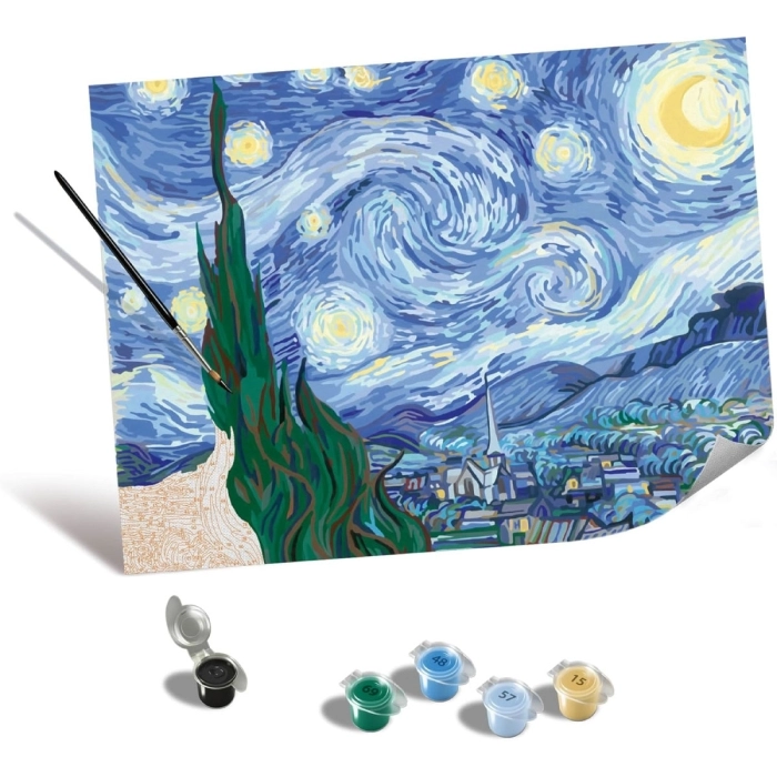 creart serie b canvas - van gogh: notte stellata