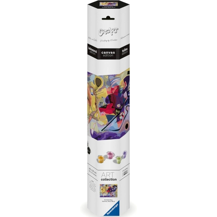 creart serie b canvas - kandinsky: giallo, rosso, blu