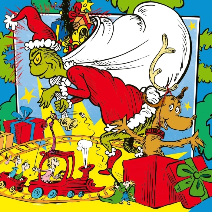 il grinch - puzzle 3x49 pezzi