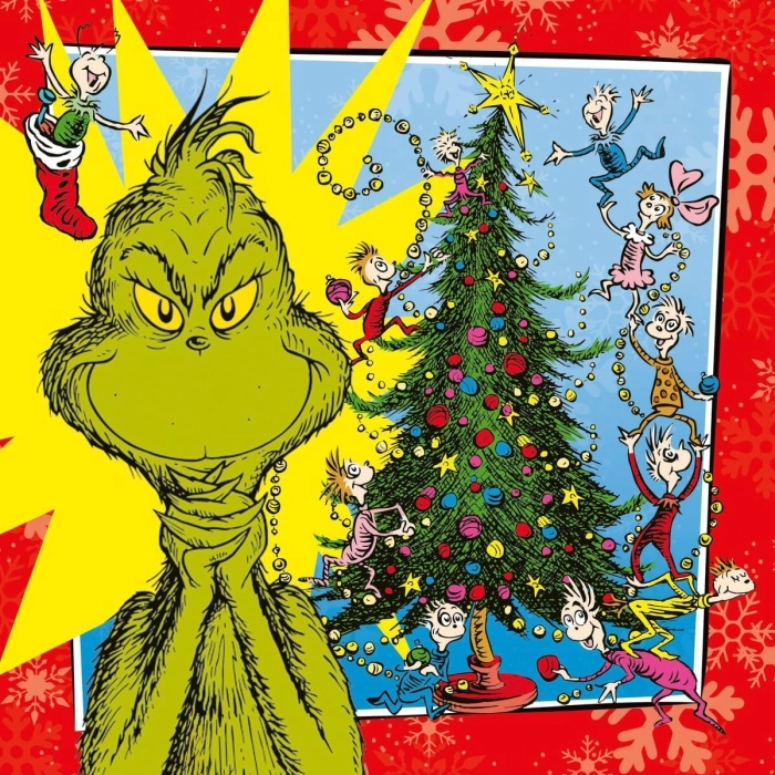 il grinch - puzzle 3x49 pezzi