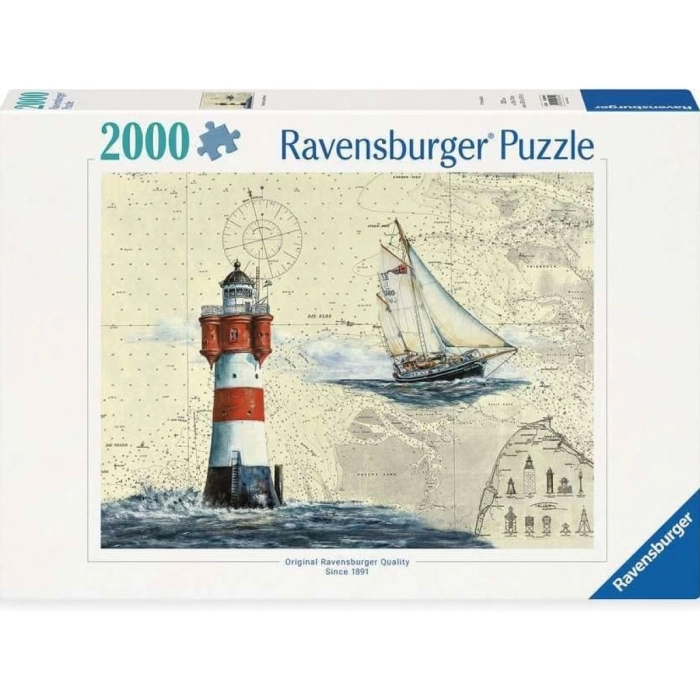 romantic lighthouse - puzzle 2000 pezzi