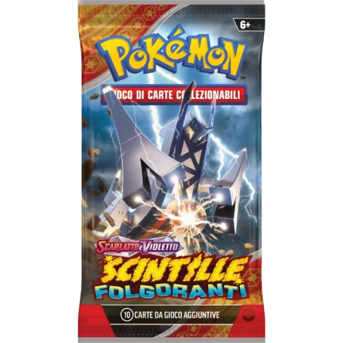 pokemon scarlatto e violetto scintille folgoranti - bustina singola 10 carte (ita)