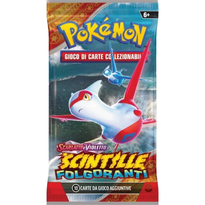 pokemon scarlatto e violetto scintille folgoranti - bustina singola 10 carte (ita)