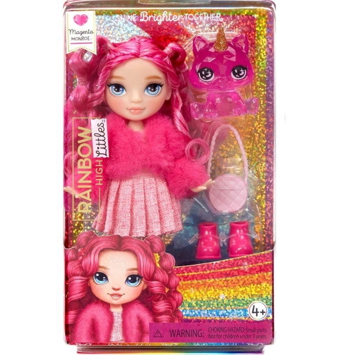 rainbow high littles - magenta monroe - fashion doll 15cm