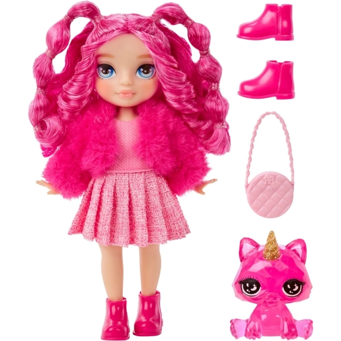 rainbow high littles - magenta monroe - fashion doll 15cm