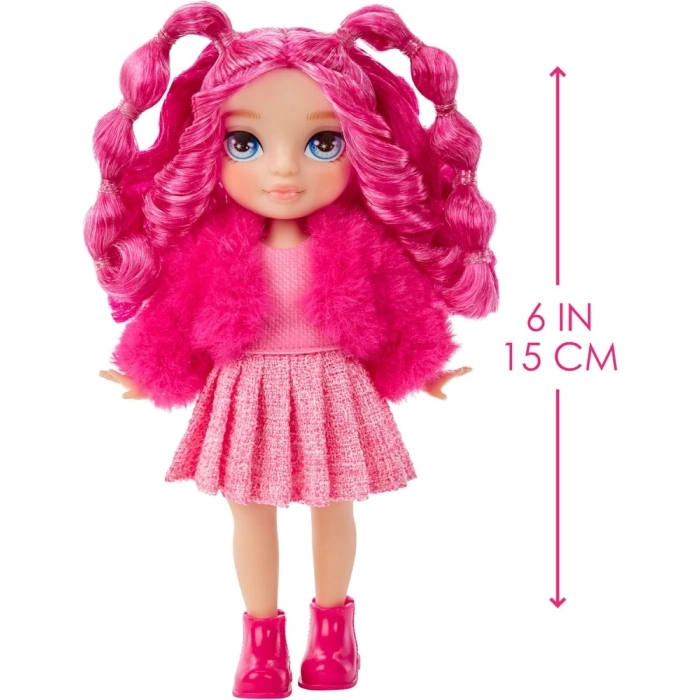 rainbow high littles - magenta monroe - fashion doll 15cm