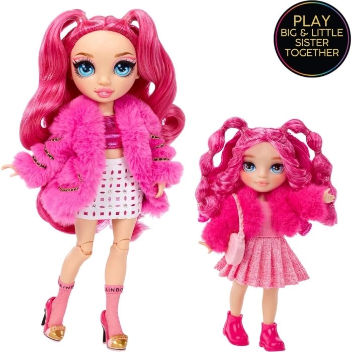 rainbow high littles - magenta monroe - fashion doll 15cm