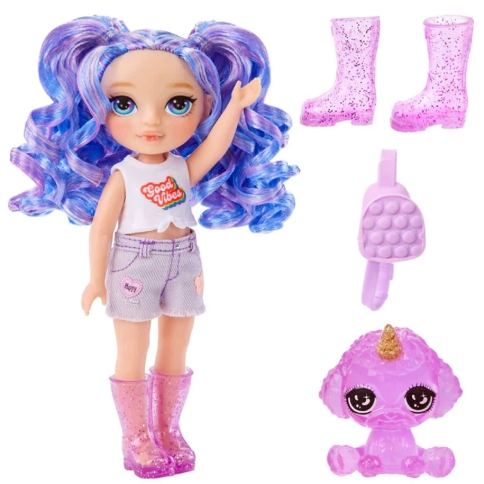 rainbow high littles - amethyst willow - fashion doll 15cm