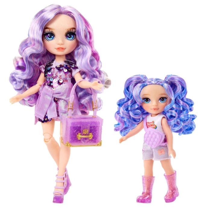 rainbow high littles - amethyst willow - fashion doll 15cm