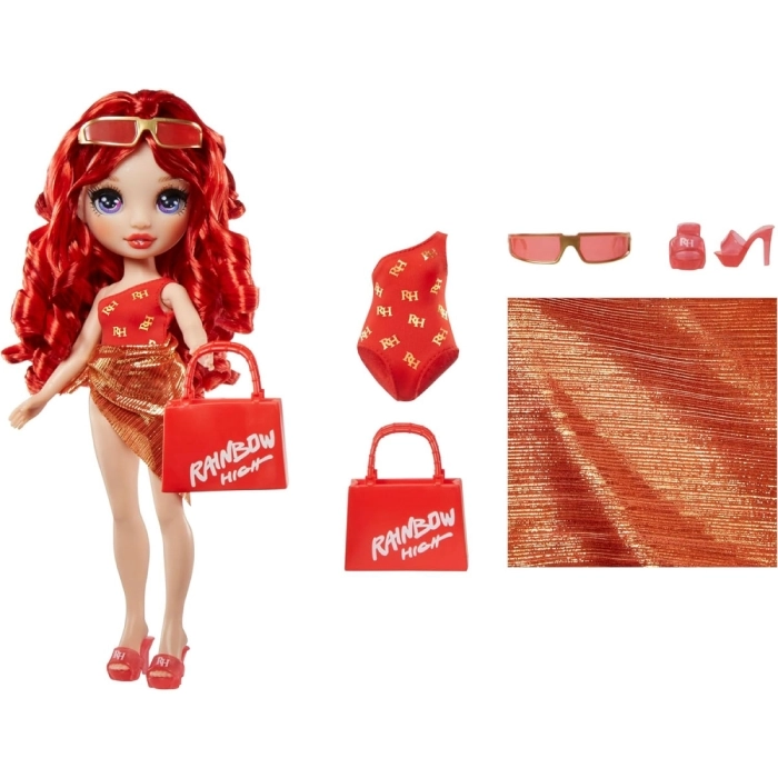 rainbow high - swim and style - ruby - fashion doll 28cm