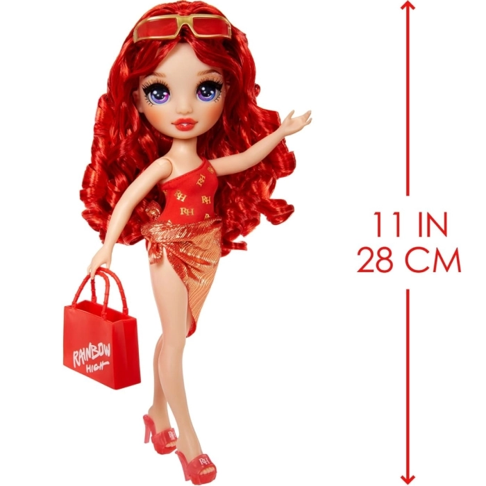 rainbow high - swim and style - ruby - fashion doll 28cm