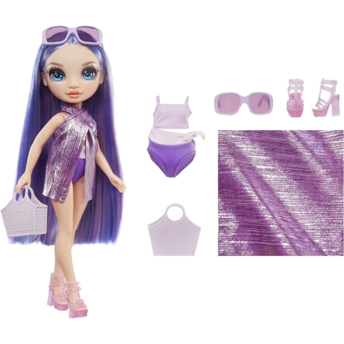 rainbow high - swim and style - violet - fashion doll 28cm