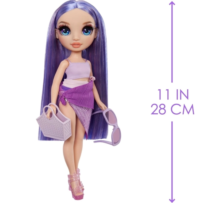 rainbow high - swim and style - violet - fashion doll 28cm