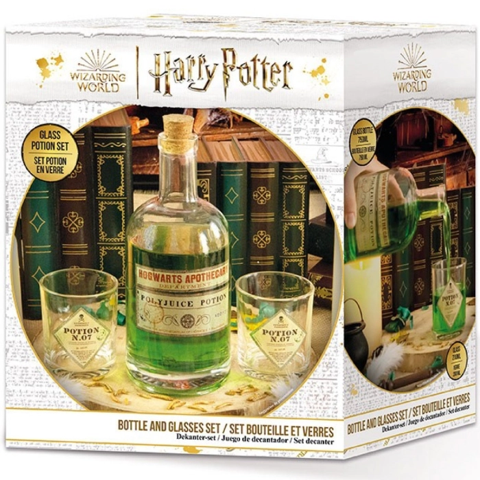 harry potter - set bottiglia e bicchieri - pozioni