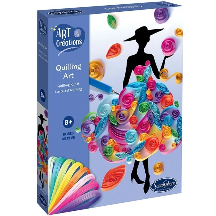 art & creations - quilling art - abiti da sogno