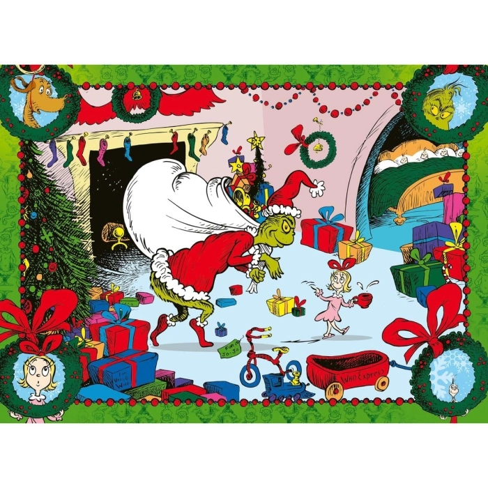 the grinch - puzzle 100 pezzi xxl