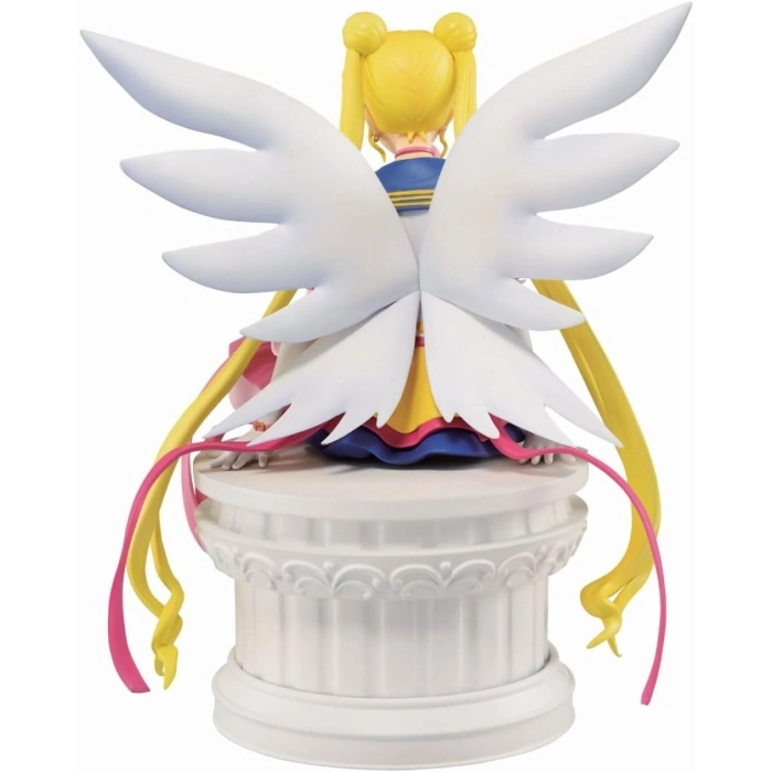 sailor moon eternal - sailor moon & sailor chibi moon - statua 14cm