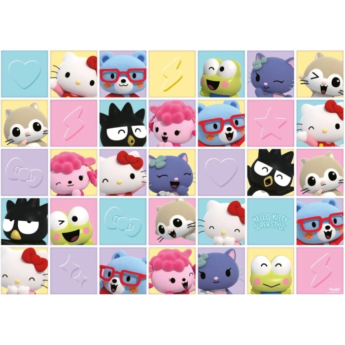 hello kitty selfie divertenti - puzzle gigante da pavimento 60 pezzi