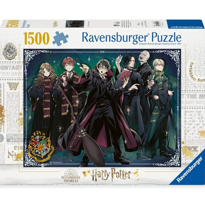 harry potter - griffindor vs slytherin - puzzle 1500 pezzi