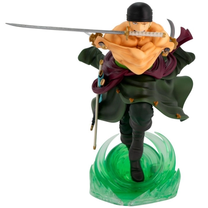 one piece - roronoa zoro - statua 18cm