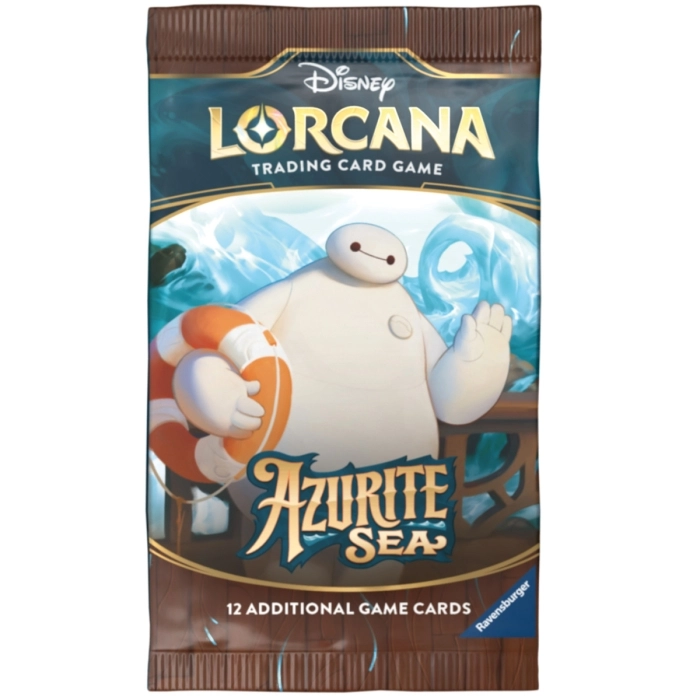 lorcana - azurite sea - bustina singola 12 carte (eng)