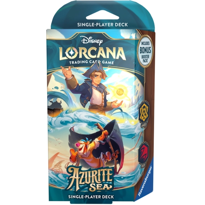 lorcana - azurite sea - ambra & rubino - starter deck (eng)