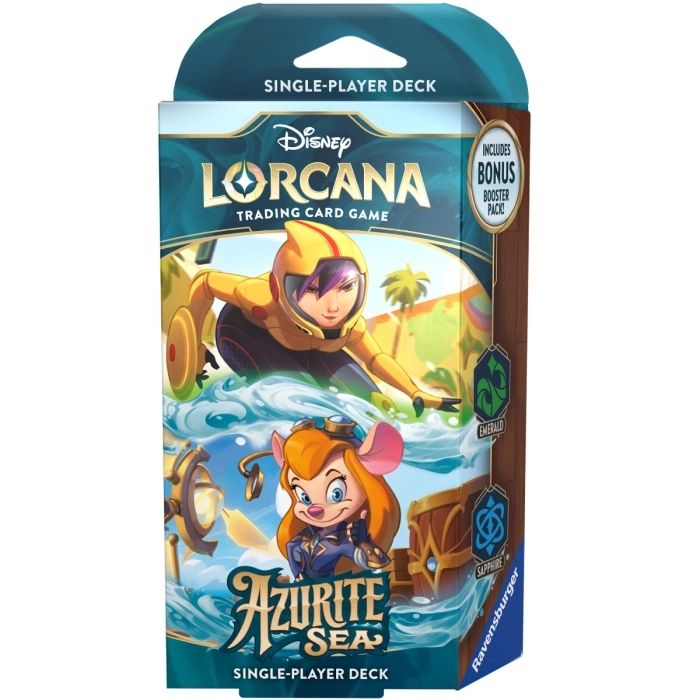 lorcana - azurite sea - smeraldo & zaffiro - starter deck (eng)