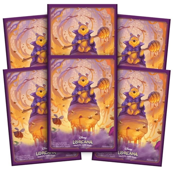 lorcana - azurite sea - winnie the pooh 65 card sleeves