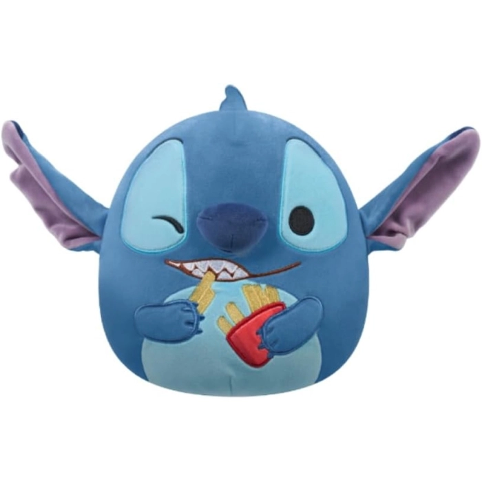 squishmallows - stitch with fries - peluche 25cm