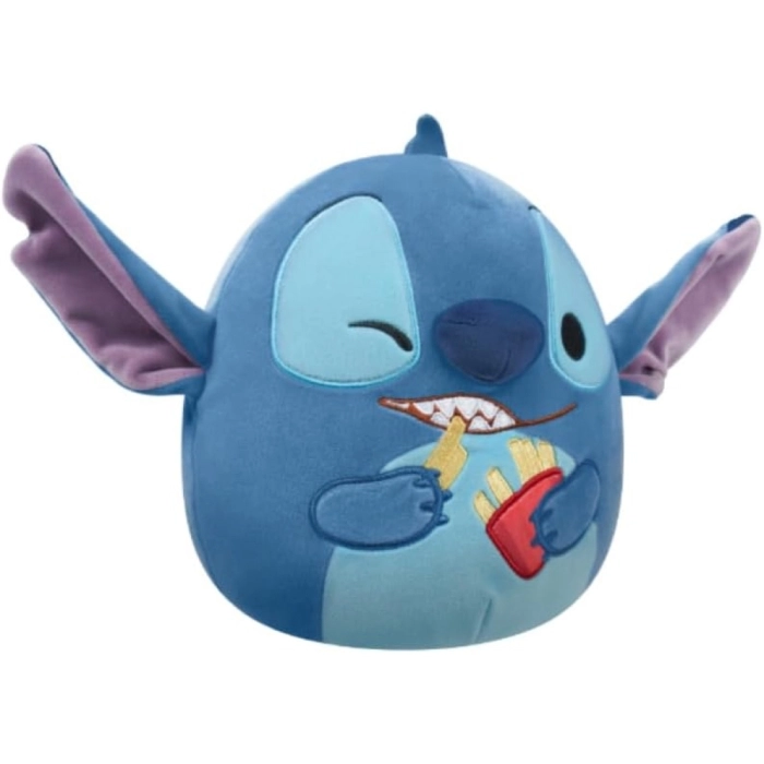 squishmallows - stitch with fries - peluche 25cm