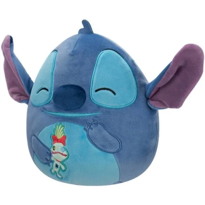 squishmallows - stitch with scrump - peluche 25cm