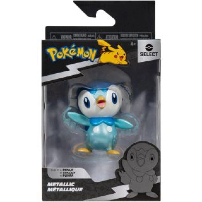 pokemon - select 8cm - piplup (metallic)