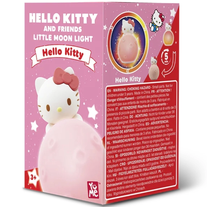 hello kitty and friends - little moon light series - minifigure 8cm un personaggio assortito