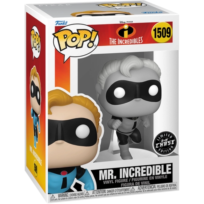 disney: incredibles 20th anniversary - mr. incredible 9cm - funko pop 1509 chase