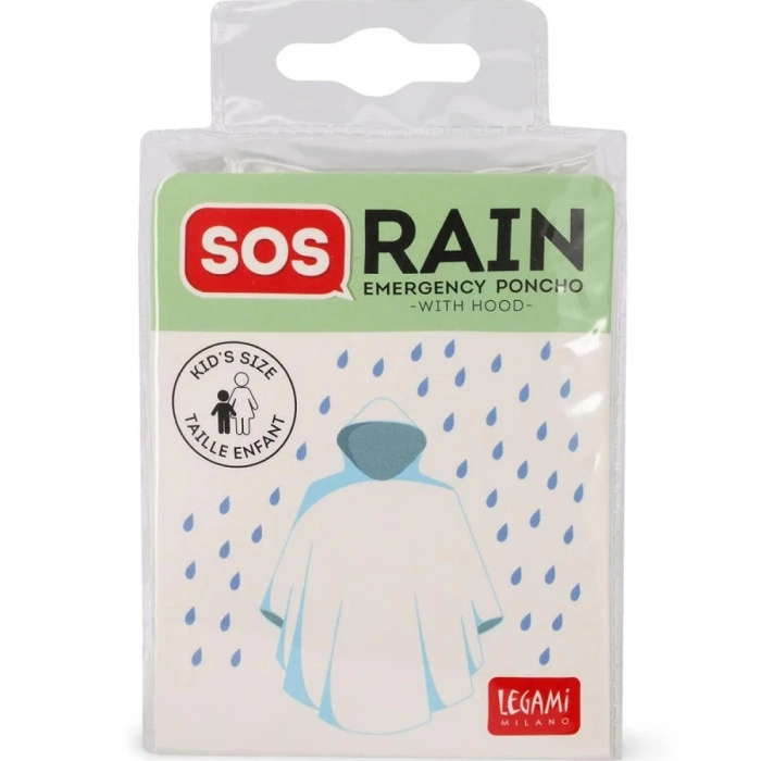 sos rain - poncho impermeabile per bambini