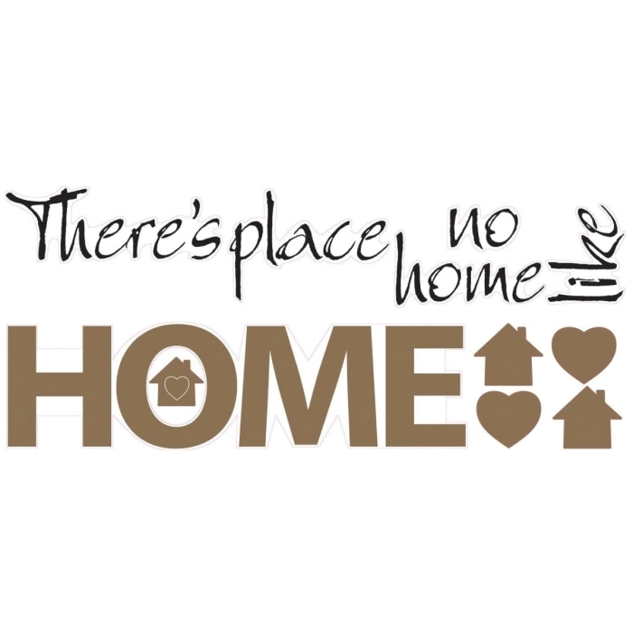 no place like home - adesivo removibile da parete