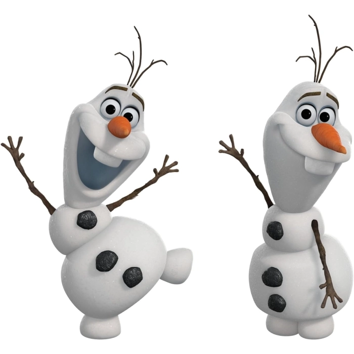 olaf the snowman - adesivo removibile da parete