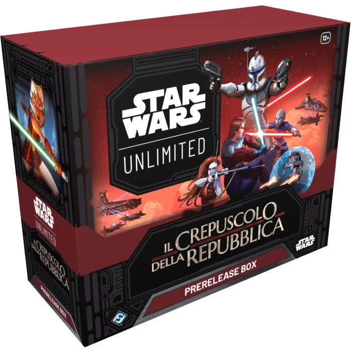 star wars unlimited - crepuscolo della repubblica - prerelease box