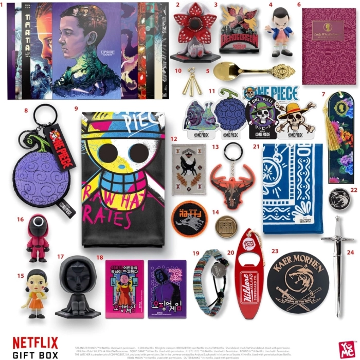 netflix - gift box - calendario dell'avvento con effetto sonoro