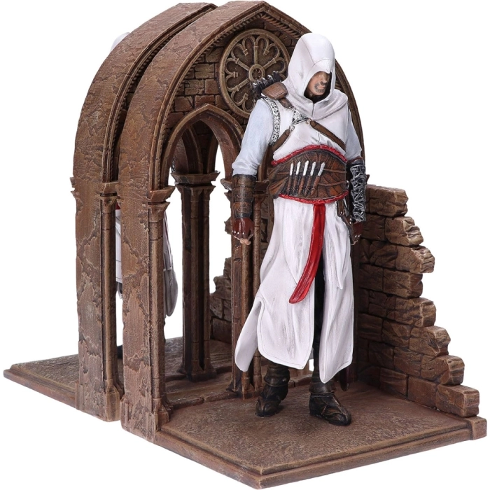 assassin creed - ezio and altair - statue fermalibri 24cm