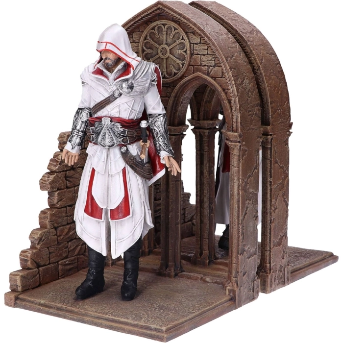 assassin creed - ezio and altair - statue fermalibri 24cm