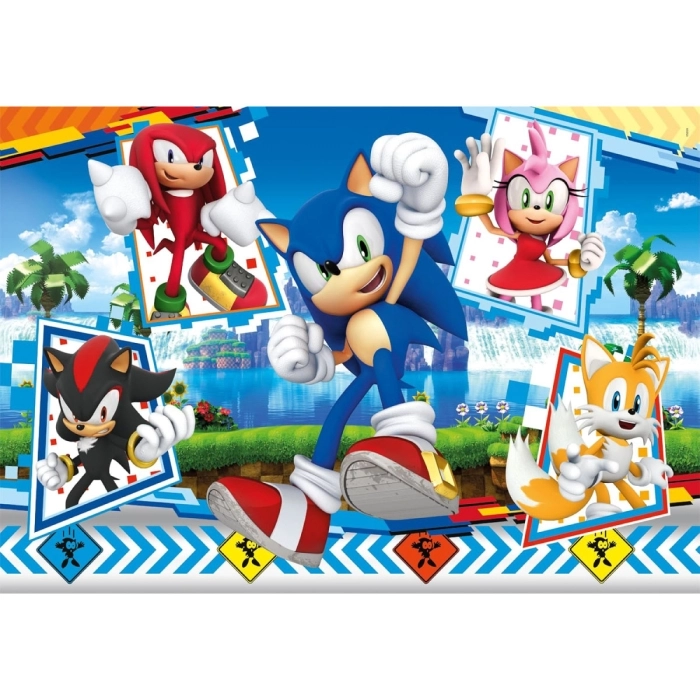 sonic - puzzle 24 pezzi maxi