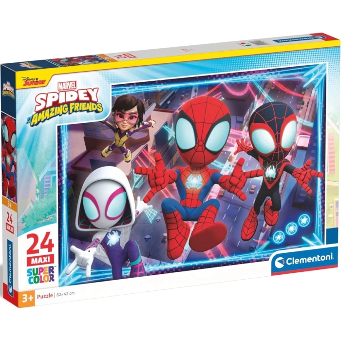 spidey & friends - puzzle 24 pezzi maxi