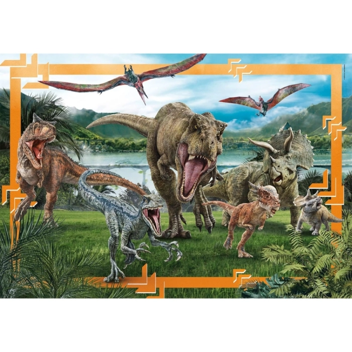 jurassic world - puzzle 104 pezzi