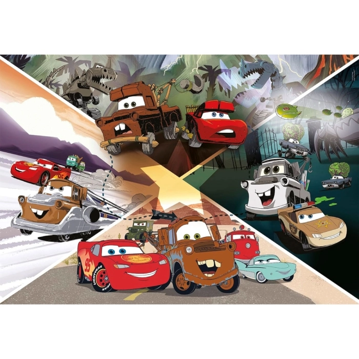 cars on the road - puzzle 104 pezzi