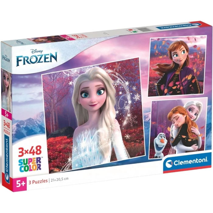 frozen - puzzle 3x48 pezzi