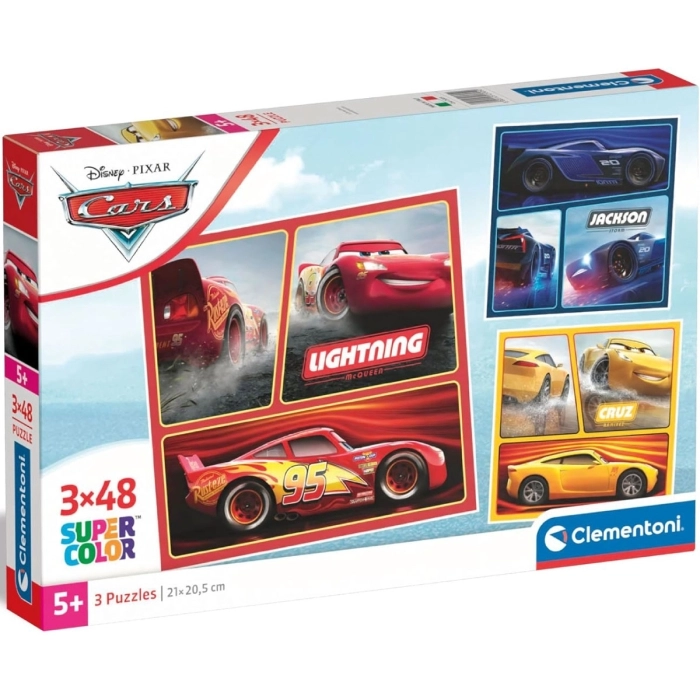 cars - puzzle 3x48 pezzi