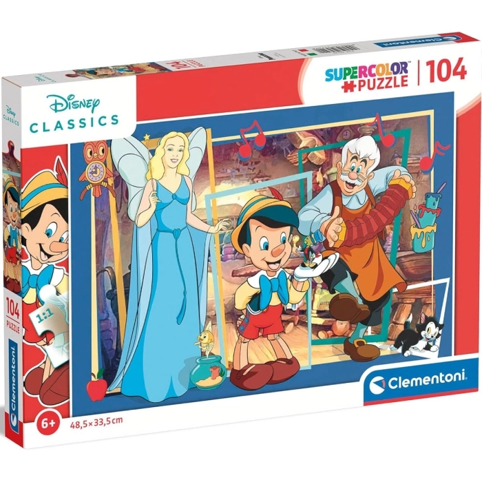 disney classic: pinocchio - puzzle 104 pezzi