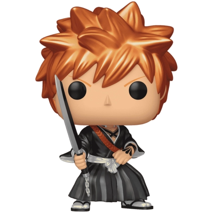 bleach - ichigo kurosaki with zangetsu sword 9cm - funko pop 1610 chase