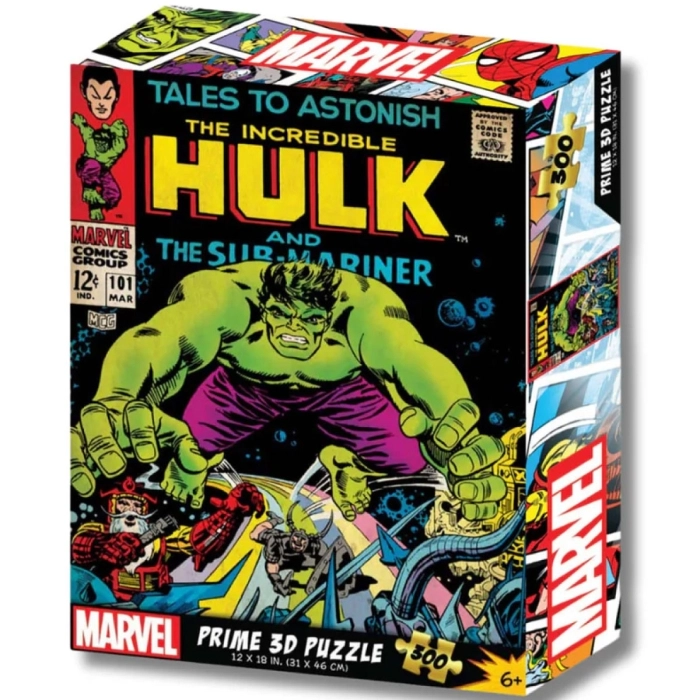 marvel: hulk - puzzle 3d 300 pezzi